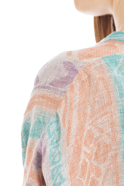 Multi Color Linen Abaya