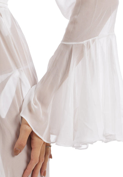 Copertura avvolgente in chiffon tinta unita - Corta