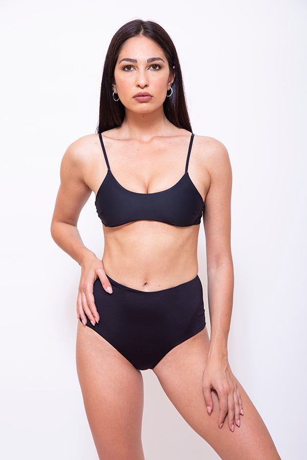 CSB04-Women Two Piece Highwaist Bikini (without pads) - CAPRI LIFESTYLE READY MADE GARMENTS TRADING L.L.C