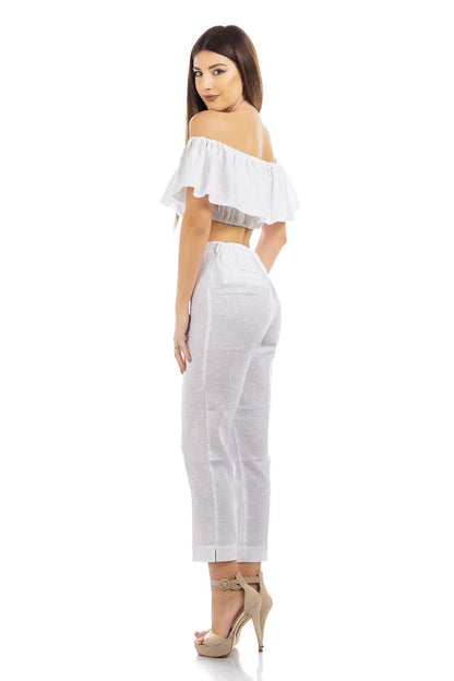 Plain Linen Pants by CAPRI LIFESTYLE