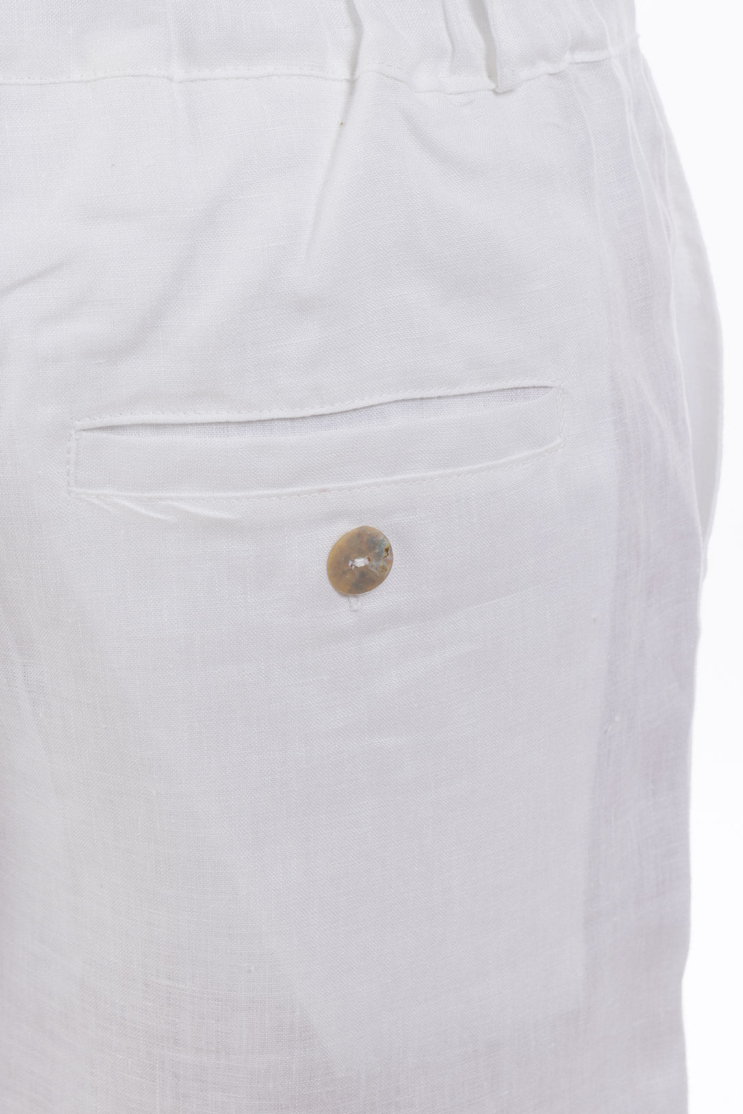 Plain Linen Shorts Bermuda