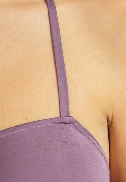 Abito Bareback in seta tinta unita