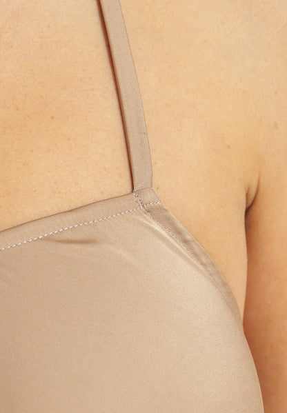 Abito Bareback in seta tinta unita