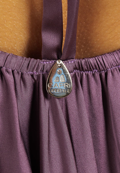 Abito Bareback in seta tinta unita