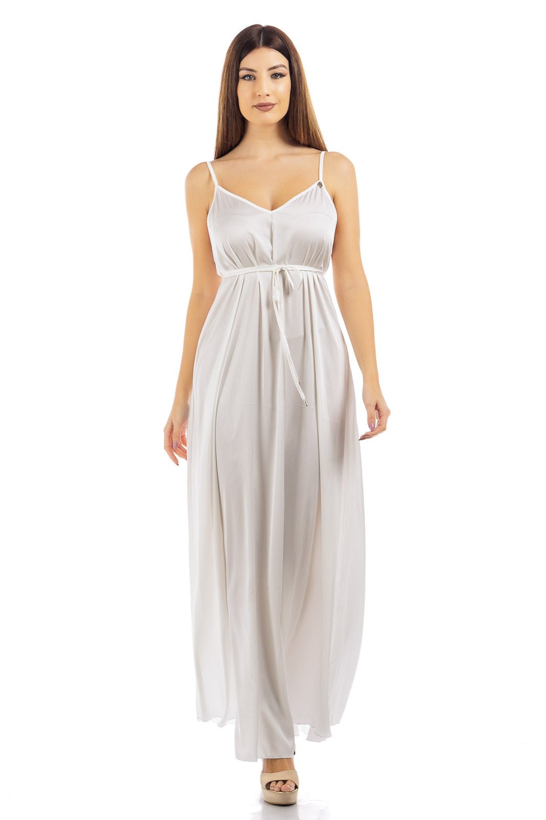 Abito in seta tinta unita