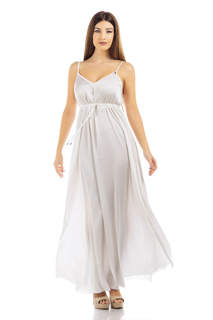 Abito in seta tinta unita