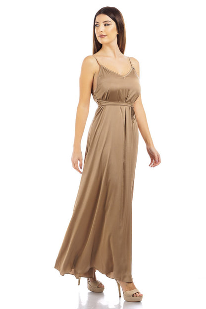 Abito in seta tinta unita