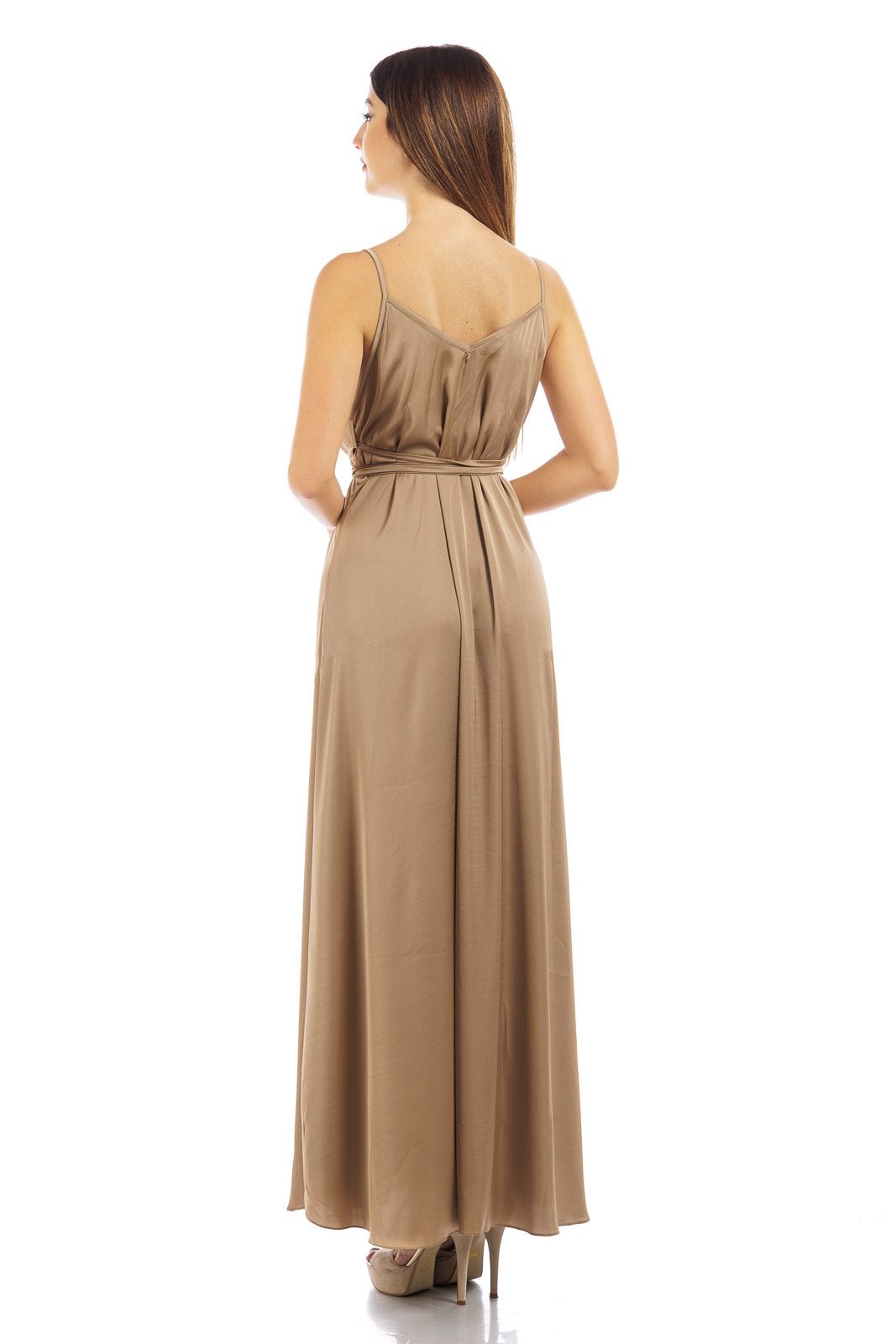 Abito in seta tinta unita