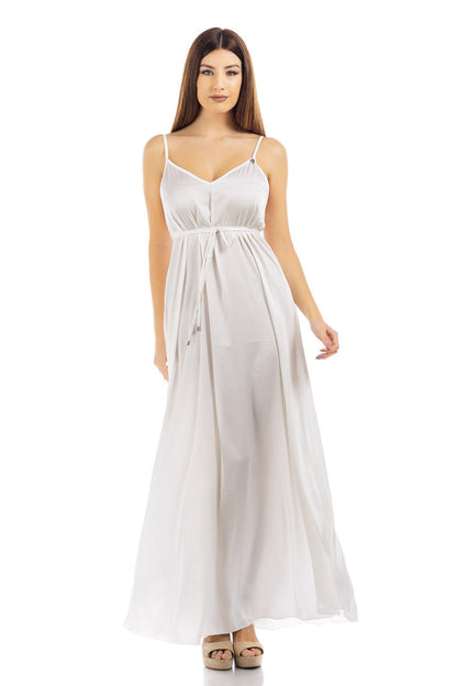 Abito in seta tinta unita