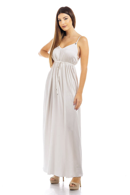 Abito in seta tinta unita