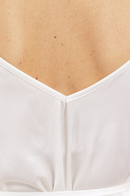 Abito in seta tinta unita