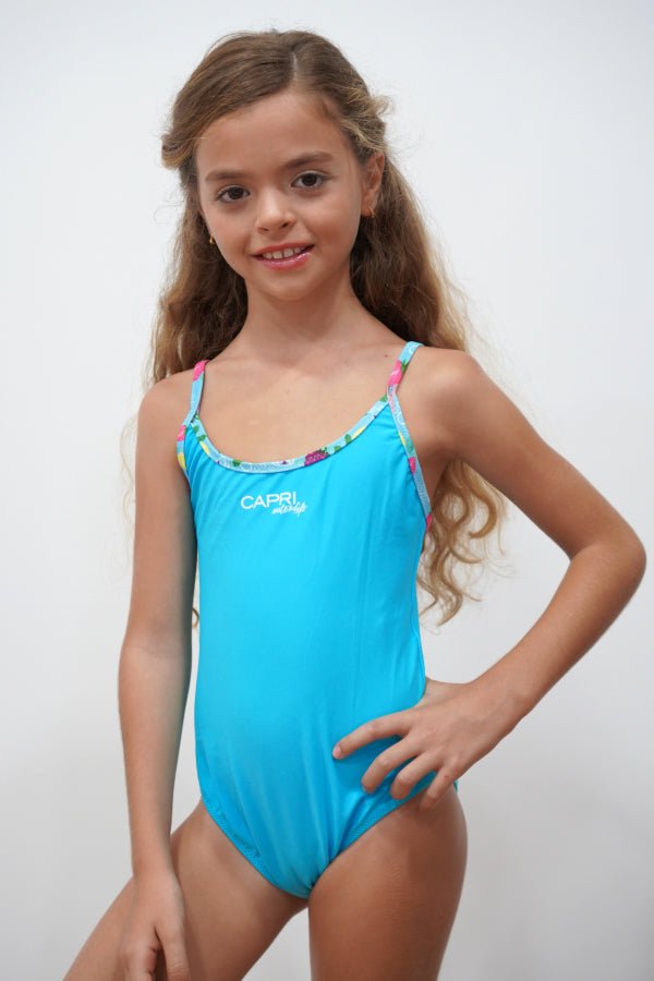 FRT001-Girls One Piece Swimsuit - Fruit Mood - CAPRI LIFESTYLE READY MADE GARMENTS TRADING L.L.C