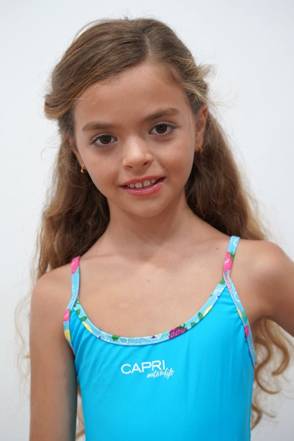 FRT001-Girls One Piece Swimsuit - Fruit Mood - CAPRI LIFESTYLE READY MADE GARMENTS TRADING L.L.C
