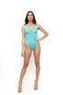 Plain V-Neck Swimsuit by CAPRI LIFESTYLE