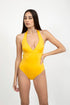 Plain V-Neck Swimsuit by CAPRI LIFESTYLE
