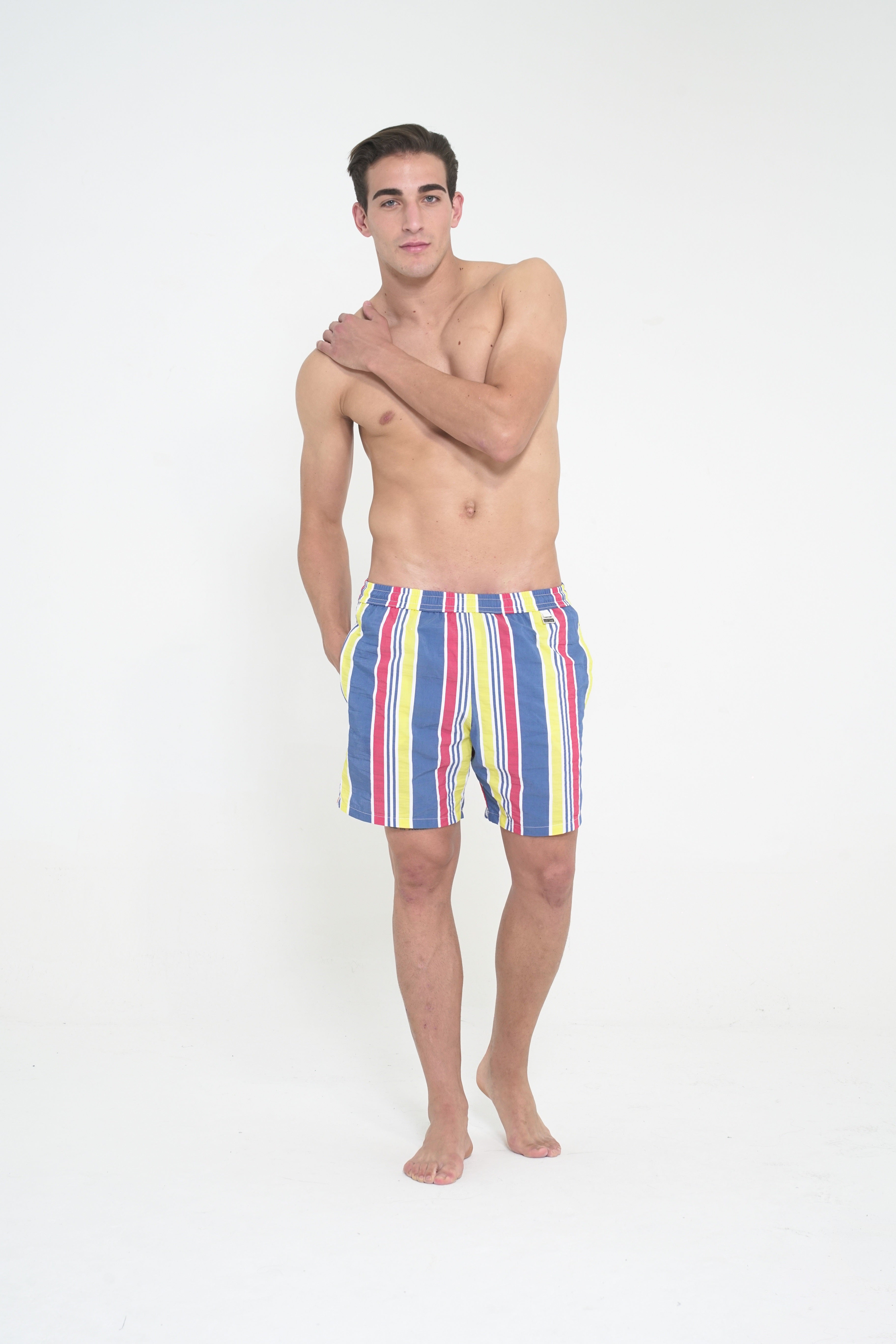 Printed Swim Short - Stripes Mood
