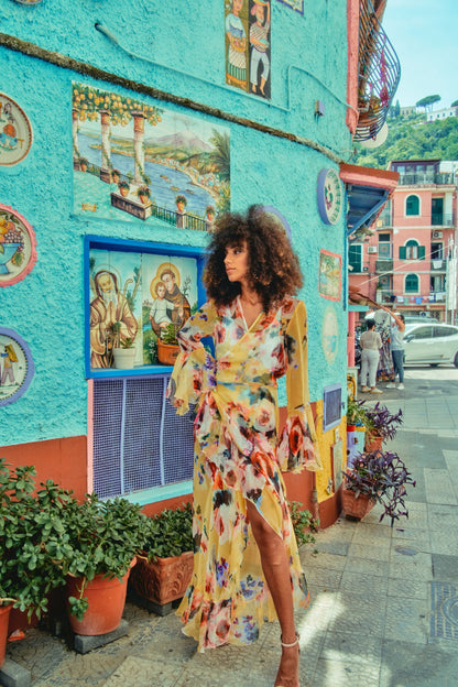 Pure Silk Chiffon Wrap Coverup