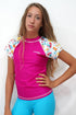 GRV017-Girls Rashvest Short Sleeves - Mermaid Mood - CAPRI LIFESTYLE READY MADE GARMENTS TRADING L.L.C