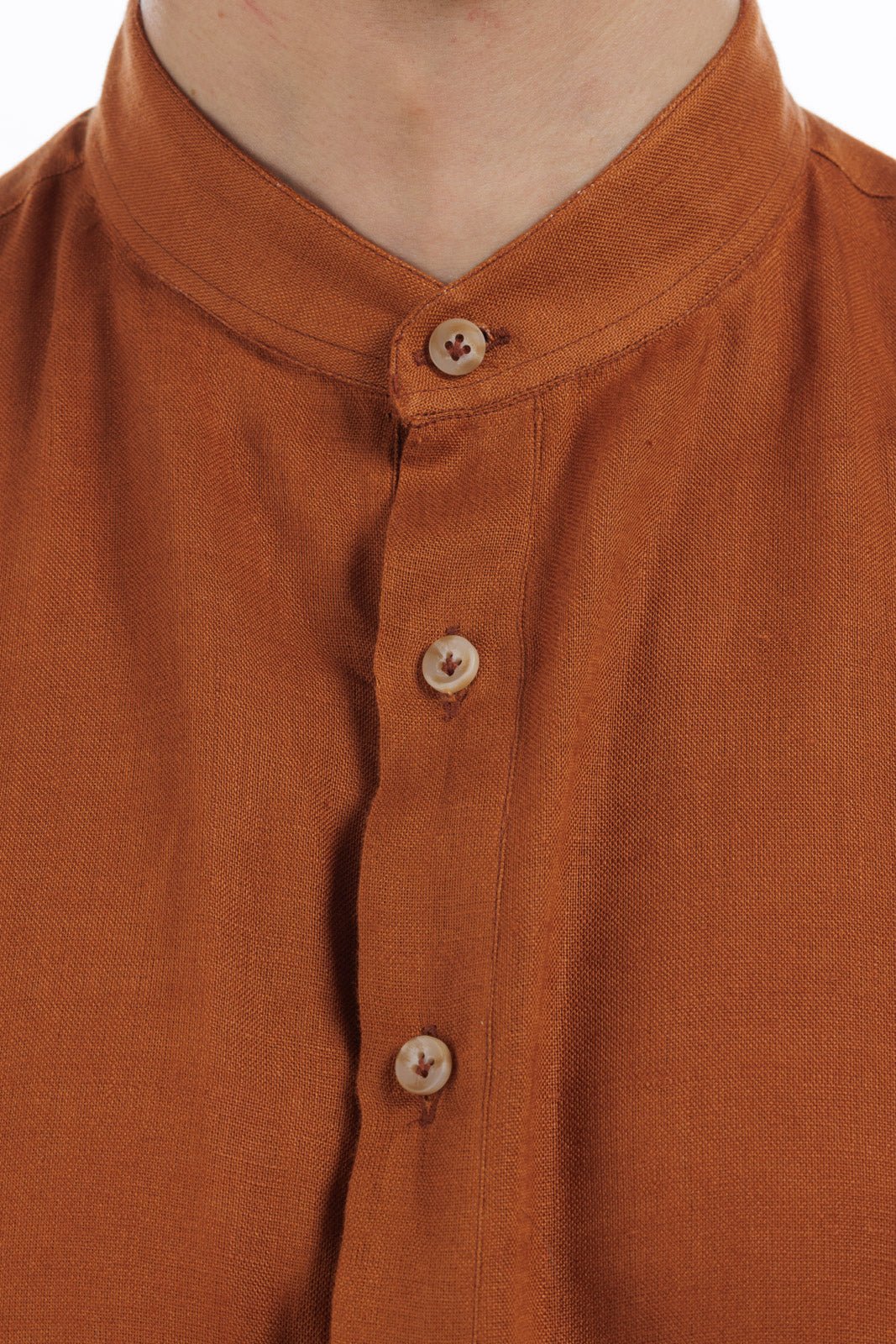 Round Neck Linen Shirt