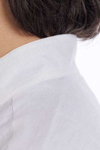 Round Neck Linen Shirt