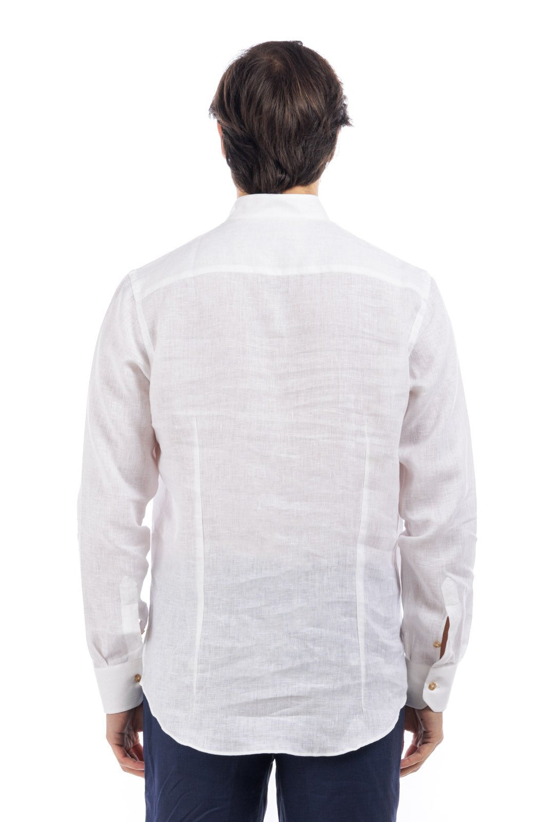 Round Neck Linen Shirt