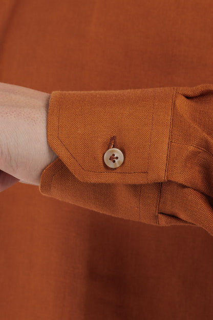 Round Neck Linen Shirt