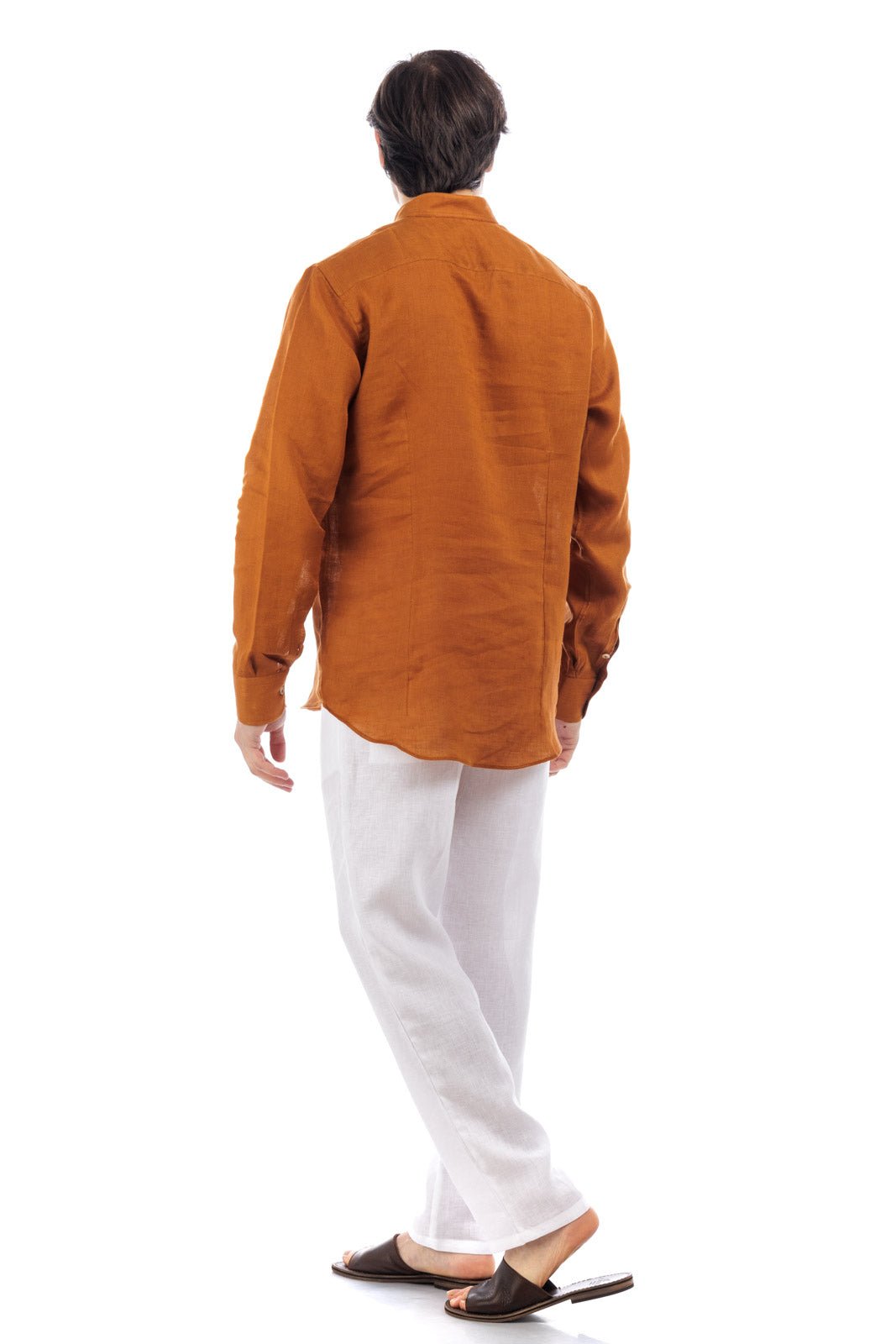 Round Neck Linen Shirt