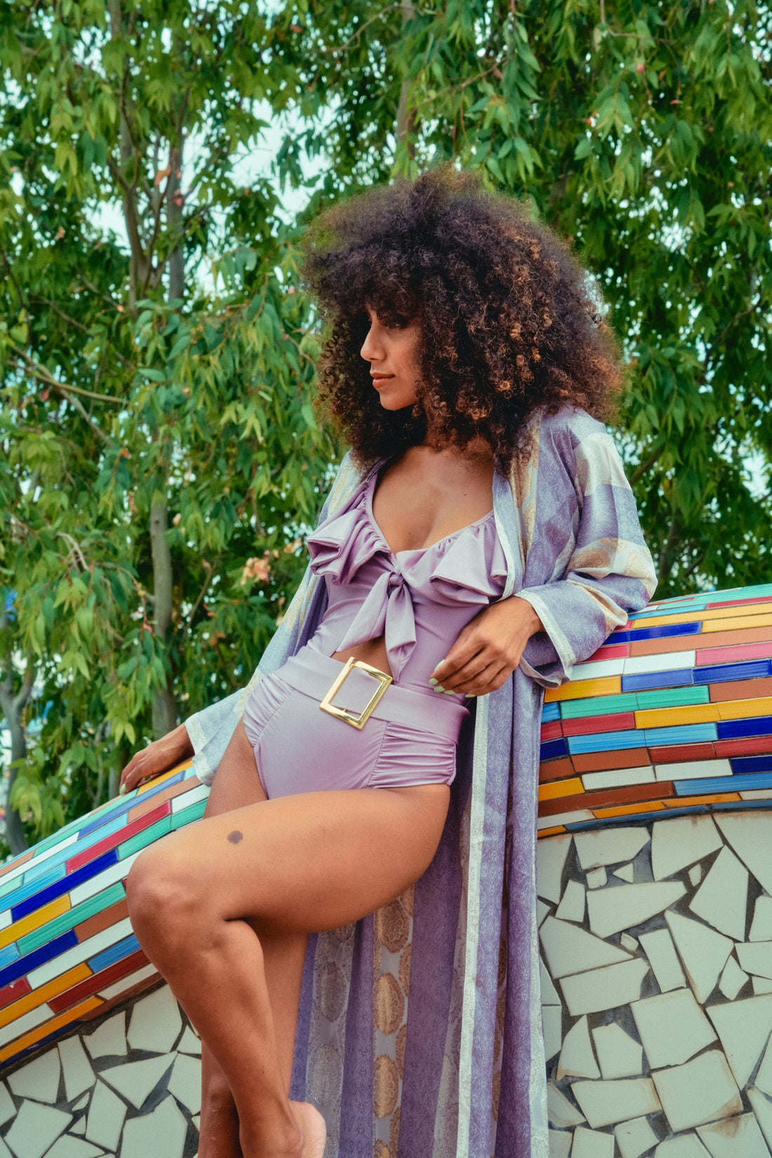 Satin Long Robe Coverup