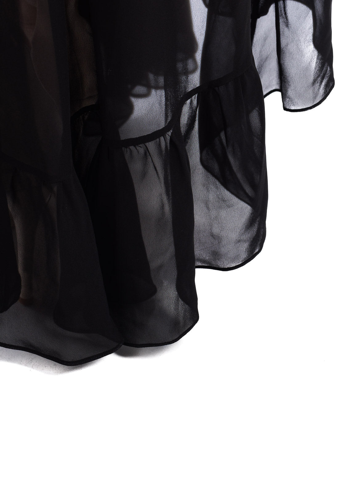 Maxi abito lungo in chiffon con scollo a V sexy