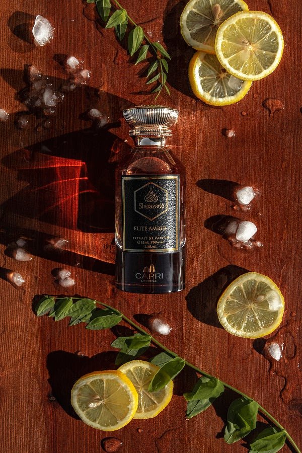 Elite Amber Luxury Perfume by Sherazade Made in Italy