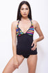 SRC003-Women Two Piece Tankini - Striped Printed - CAPRI LIFESTYLE READY MADE GARMENTS TRADING L.L.C