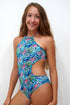 BCP001-Girls Trikini Cut Out One Piece Swimsuit - Beach Party Mood - CAPRI LIFESTYLE READY MADE GARMENTS TRADING L.L.C
