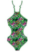 BCP001-Girls Trikini Cut Out One Piece Swimsuit - Beach Party Mood - CAPRI LIFESTYLE READY MADE GARMENTS TRADING L.L.C