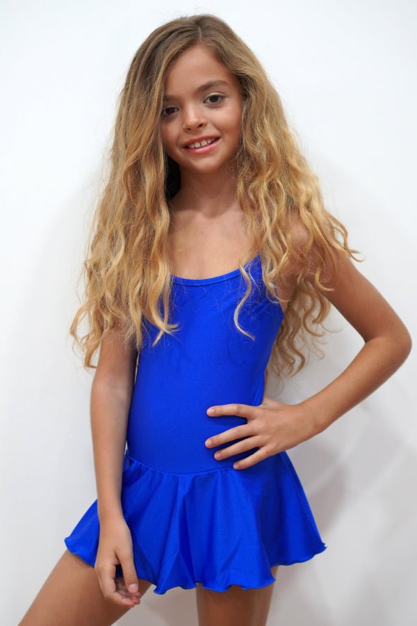 CGSD01-Girls One Piece Swimsuit Dress - CAPRI LIFESTYLE READY MADE GARMENTS TRADING L.L.C