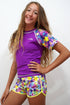 PST008-Girls Tactel Beach Shorts - Popstar Mood - CAPRI LIFESTYLE READY MADE GARMENTS TRADING L.L.C