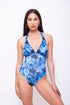 FRANCI-T-Women One Piece Halter Swimsuit - Tie-Dye Printed - CAPRI LIFESTYLE READY MADE GARMENTS TRADING L.L.C
