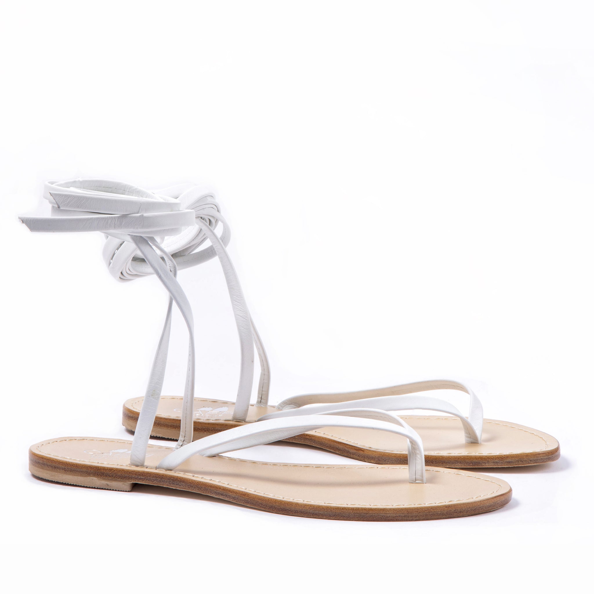 Sandali avvolgenti con cinturino alla caviglia