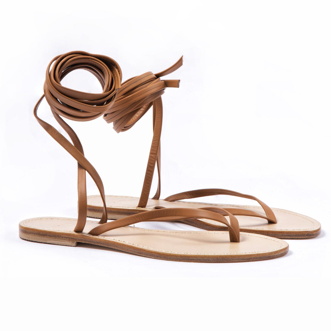 Caprese - Brown Flat Sandals Strappy - CAPRI LIFESTYLE READY MADE GARMENTS TRADING L.L.C
