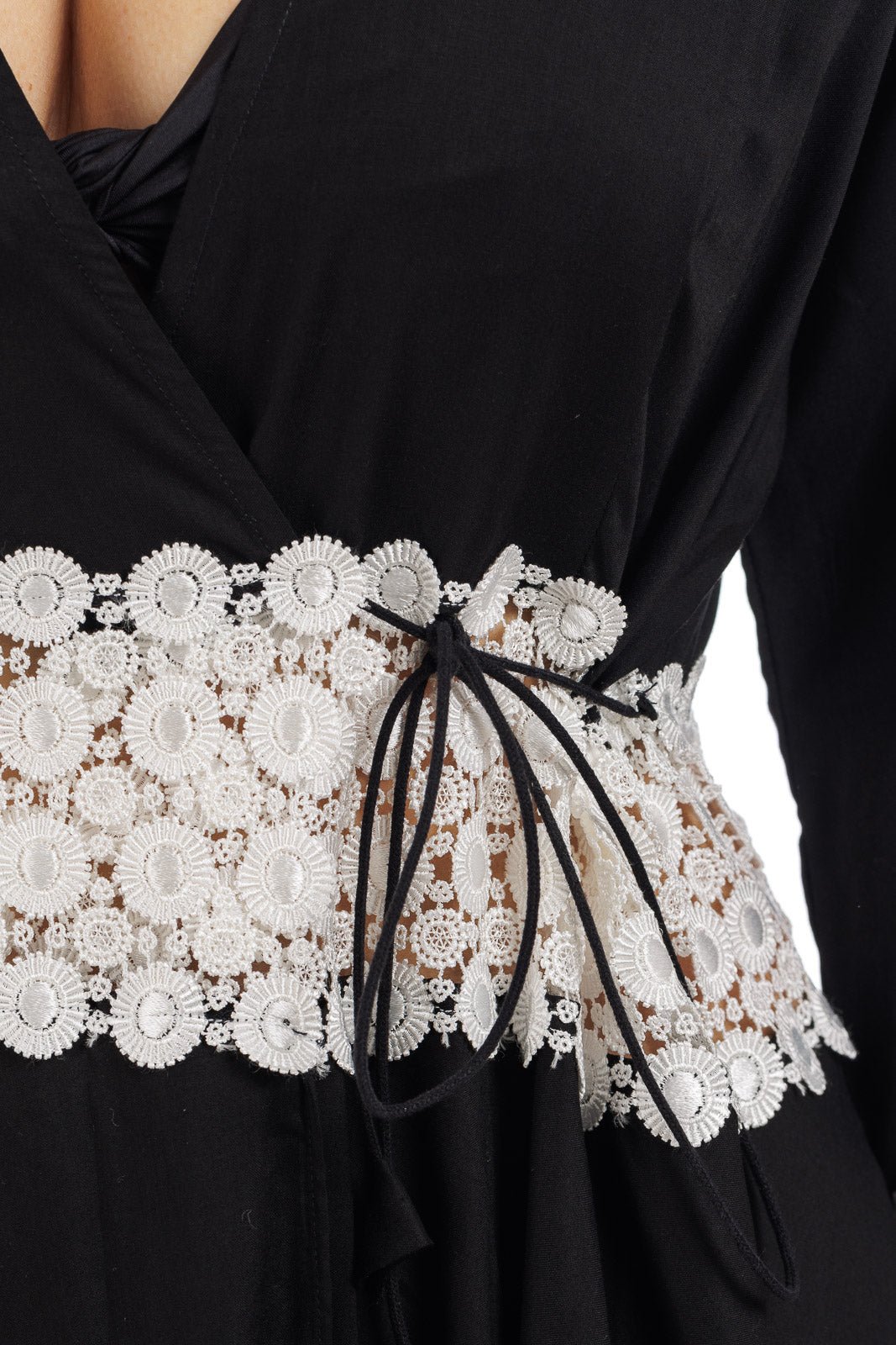 Abito avvolgente in chiffon