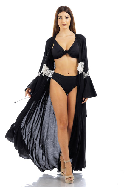 Abito avvolgente in chiffon