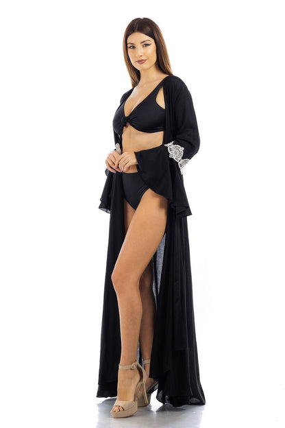 Abito avvolgente in chiffon