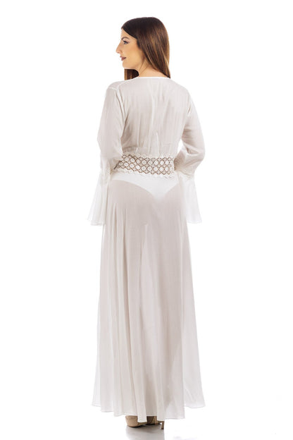 Abito avvolgente in chiffon