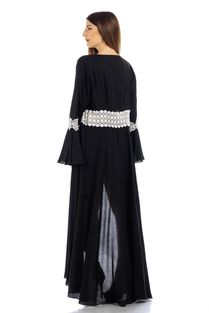 Abito avvolgente in chiffon